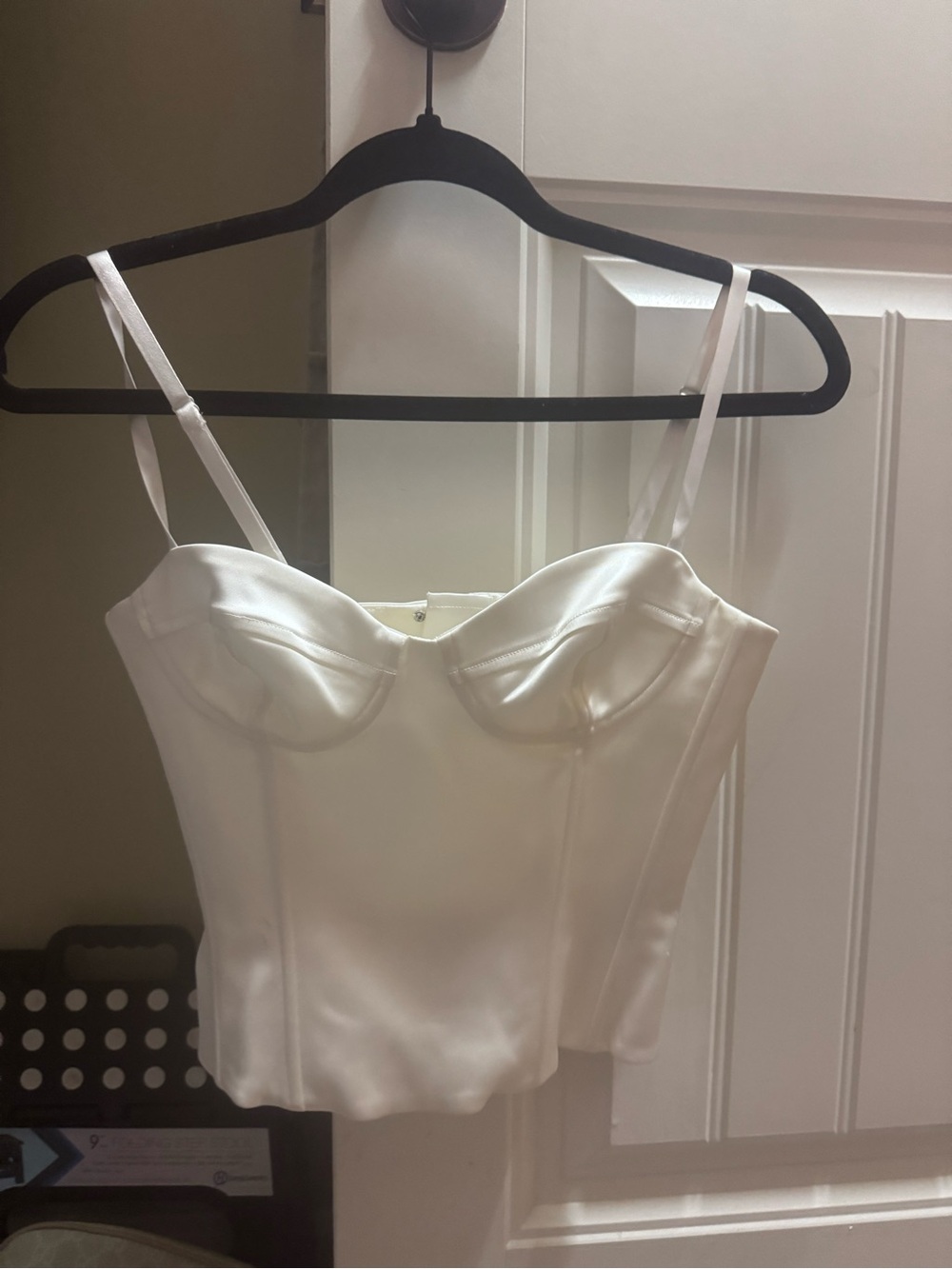 Aritzia White Satin corset tank - never worn